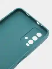 Тёмно-зелёный чехол для Honor 20, Huawei Nova 5T силиконовый ROSCO матовый тонкий, бортик вокруг камер