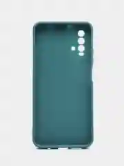Тёмно-зелёный чехол для Honor 20, Huawei Nova 5T силиконовый ROSCO матовый тонкий, бортик вокруг камер