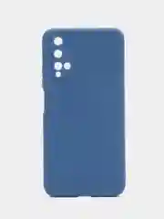 Синий чехол для Honor 20, Huawei Nova 5T силиконовый ROSCO матовый тонкий, бортик вокруг камер
