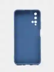 Синий чехол для Honor 20, Huawei Nova 5T силиконовый ROSCO матовый тонкий, бортик вокруг камер