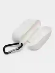 Белый чехол для наушников AirPods Pro 2, силиконовый, с карабином