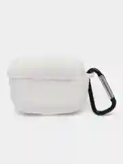Белый чехол для наушников AirPods Pro 2, силиконовый, с карабином