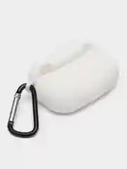 Белый чехол для наушников AirPods Pro 2, силиконовый, с карабином