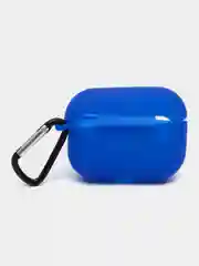 Синий чехол для наушников AirPods Pro 2, силиконовый, с карабином