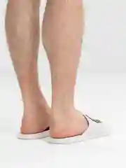 Белый мужские шлепанцы