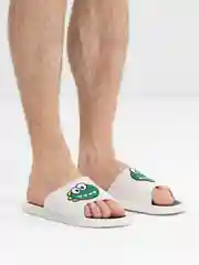 Белый мужские шлепанцы