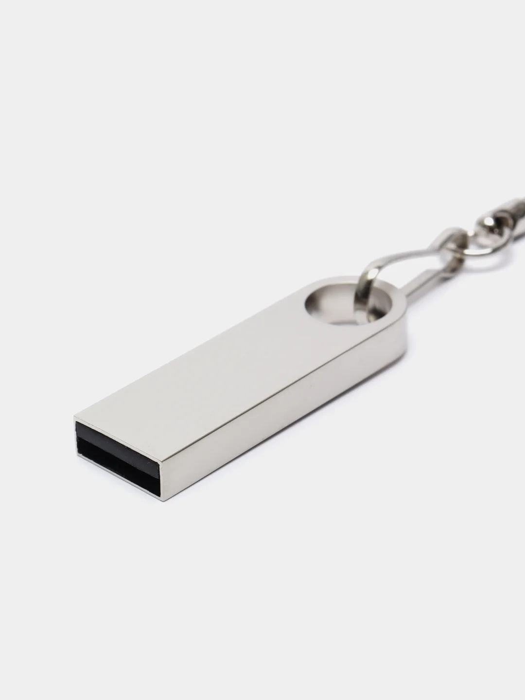 Серебряный флешка USB 2.0, 5 объёмов, металлическая