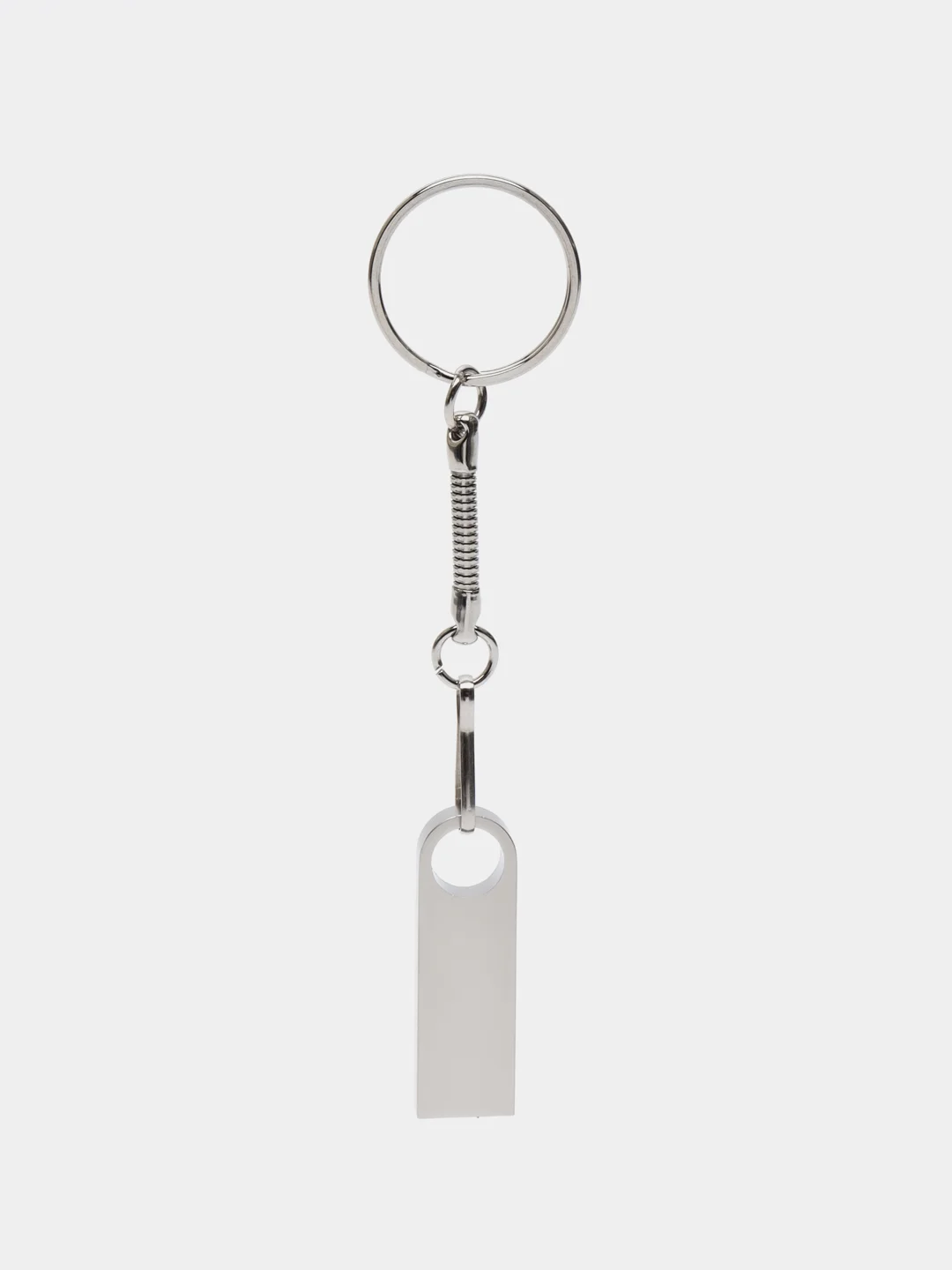 Серебряный флешка USB 2.0, 5 объёмов, металлическая