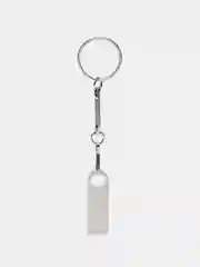 Серебряный флешка USB 2.0, 5 объёмов, металлическая
