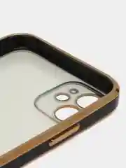 Черный противоударный чехол-рамка для iPhone 11/12