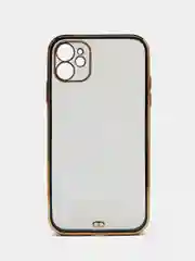 Черный противоударный чехол-рамка для iPhone 11/12