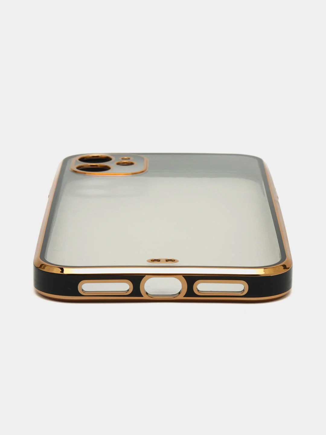 Черный противоударный чехол-рамка для iPhone 11/12