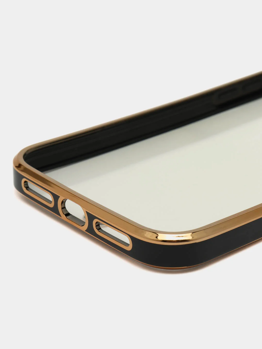Черный противоударный чехол-рамка для iPhone 11/12