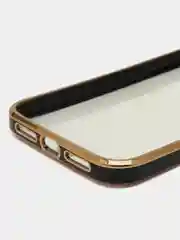 Черный противоударный чехол-рамка для iPhone 11/12