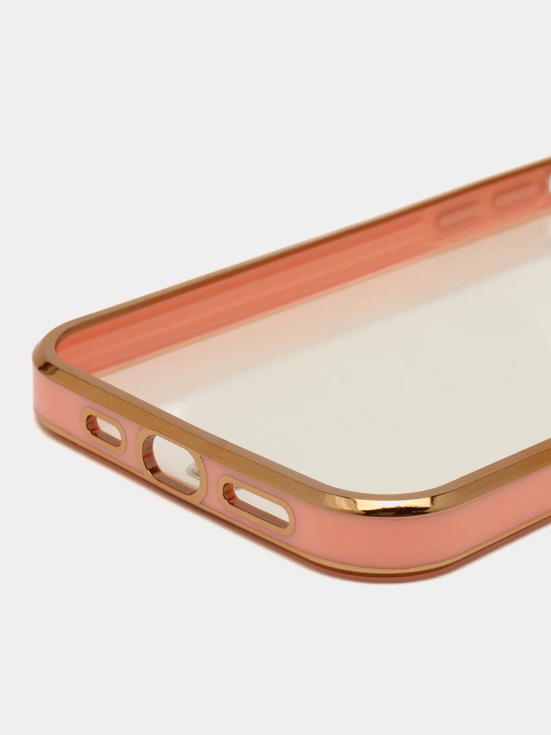 Розовый противоударный чехол-рамка для iPhone 11/12