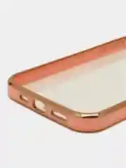 Розовый противоударный чехол-рамка для iPhone 11/12