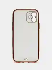 Розовый противоударный чехол-рамка для iPhone 11/12