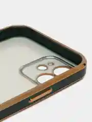 Лесной зеленый противоударный чехол-рамка для iPhone 11/12