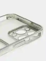 Серебряный противоударный чехол, с кармашком для фото и карт, для iPhone 13