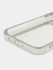Серебряный противоударный чехол, с кармашком для фото и карт, для iPhone 13