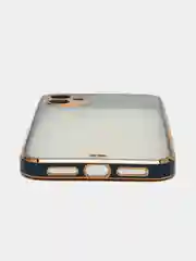 Синий противоударный чехол-рамка для iPhone 11/12