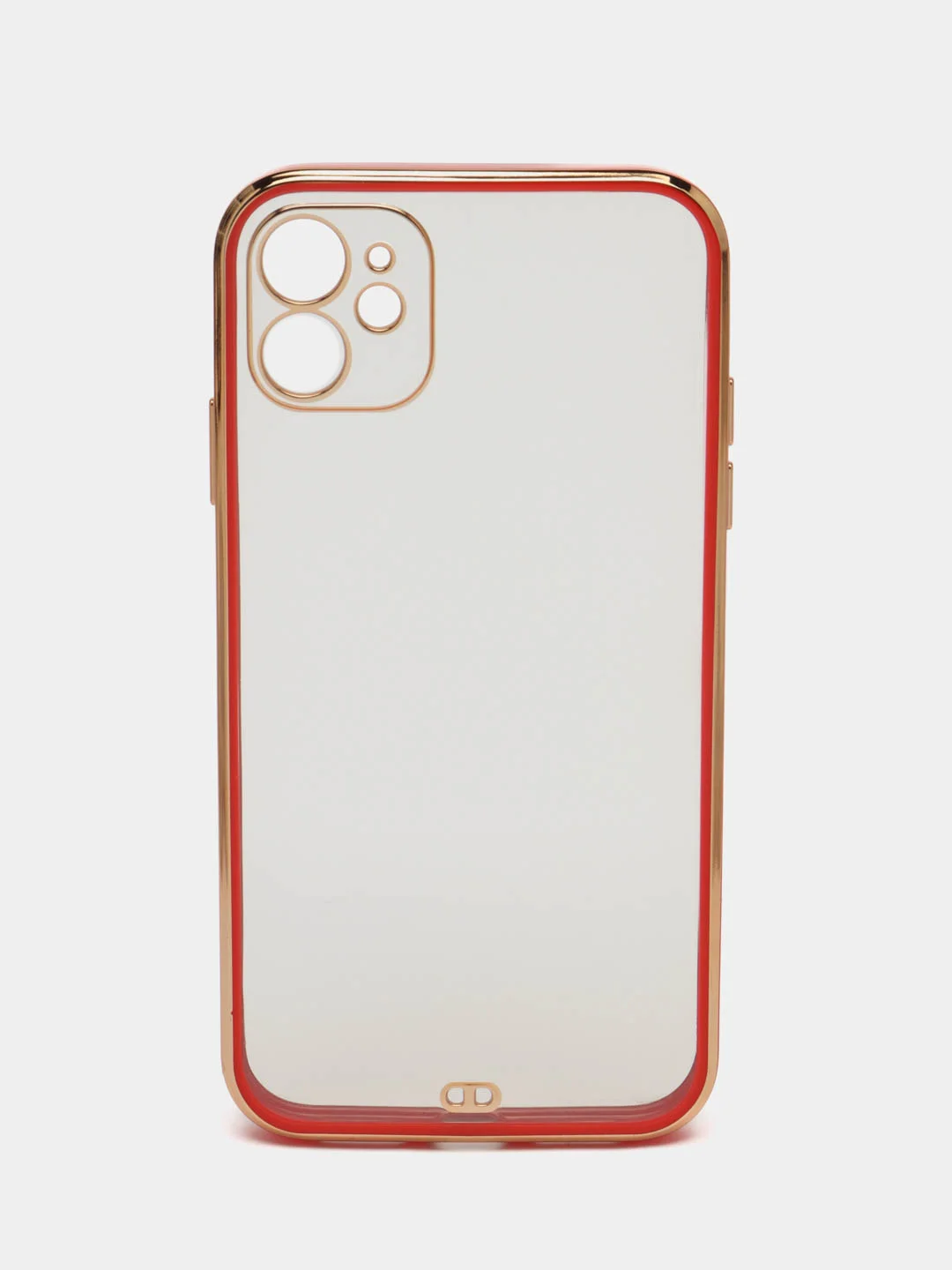 Красный противоударный чехол-рамка для iPhone 11/12