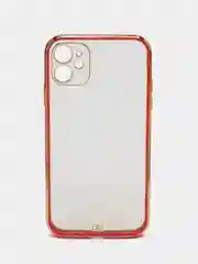 Красный противоударный чехол-рамка для iPhone 11/12