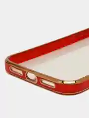 Красный противоударный чехол-рамка для iPhone 11/12