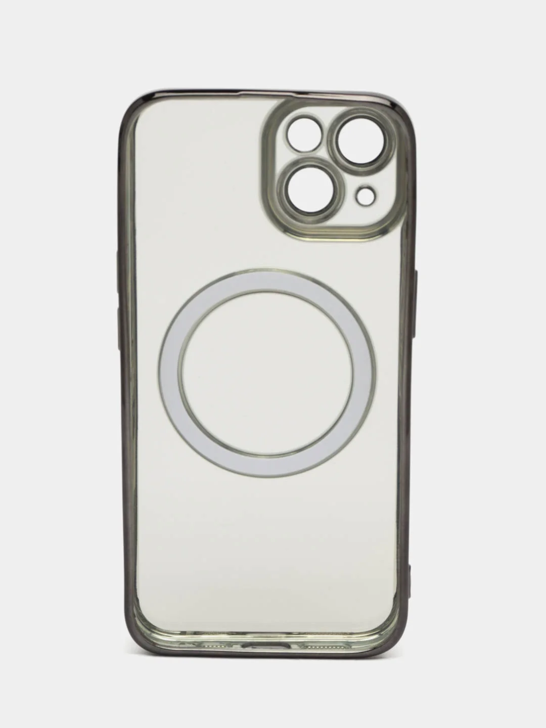 Черный чехол MagSafe iPhone 11, 12, 13, 14, 15 Pro Max / Plus, айфон, прозрачный, магнитный, про
