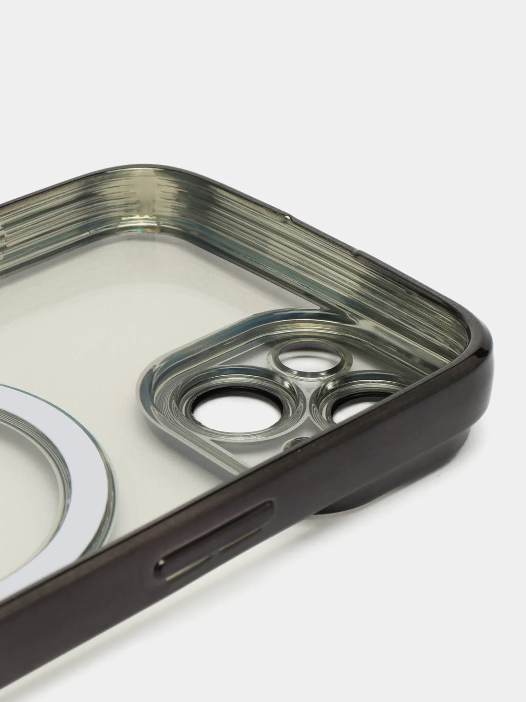 Черный чехол MagSafe iPhone 11, 12, 13, 14, 15 Pro Max / Plus, айфон, прозрачный, магнитный, про