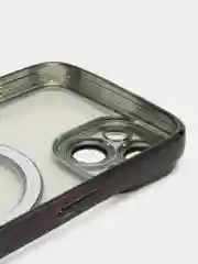 Черный чехол MagSafe iPhone 11, 12, 13, 14, 15 Pro Max / Plus, айфон, прозрачный, магнитный, про