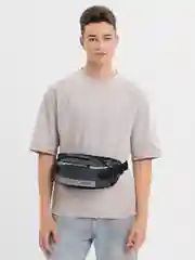Серый сумка поясная мужская