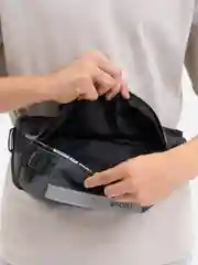 Серый сумка поясная мужская