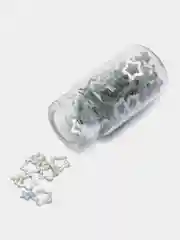 Серый меланж глиттер для ногтей