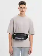 Черный сумка поясная мужская
