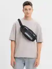 Черный сумка поясная мужская