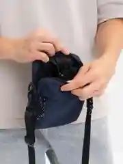 Синий меланж сумка мужская через плечо, сумка планшет
