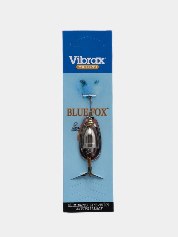 Блесна-вертушка летняя, рыболовная, для спиннингов расцветках Vibrax Blue Fox 3, 4, 5, 6