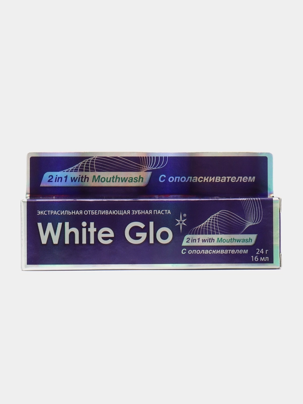 Отбеливающая зубная паста White Glo 2 в 1, 24 г
