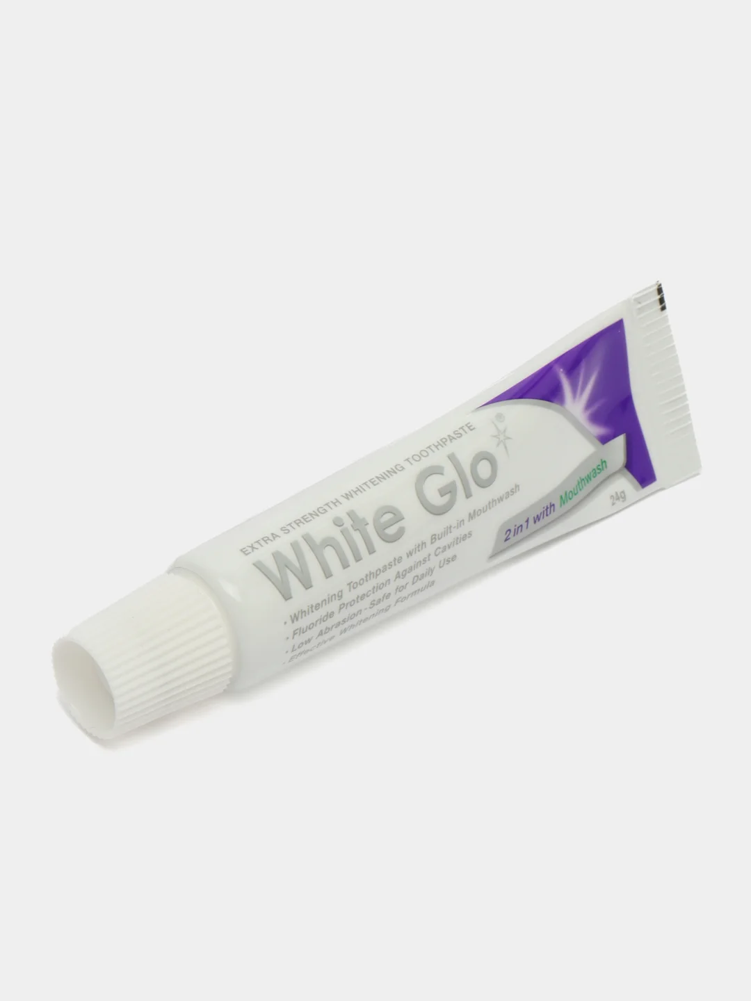 Отбеливающая зубная паста White Glo 2 в 1, 24 г