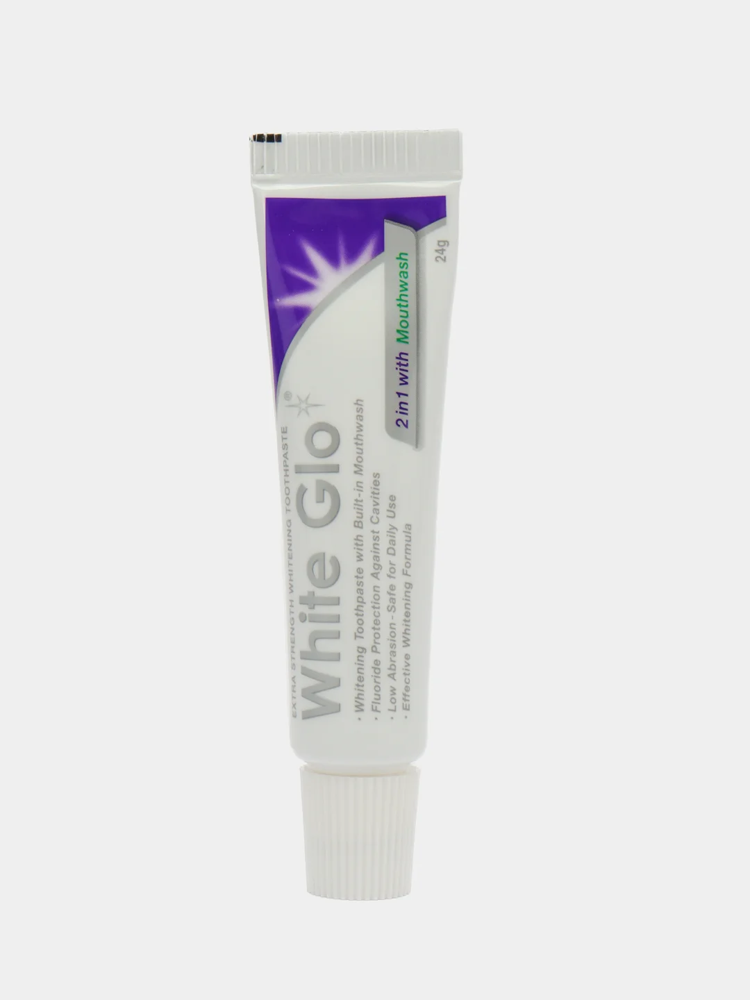 Отбеливающая зубная паста White Glo 2 в 1, 24 г