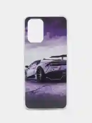 Фиолетовый чехол Xiaomi Redmi Note 10, Redmi Note 10S, Poco M5s, Поко М5с, силиконовый, с рисунком