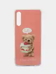 Кораллово-розовый чехол силиконовый Samsung Galaxy A50 / A50s / A30s (Галакси), с рисунком