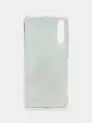 Небесно-голубой чехол силиконовый Samsung Galaxy A50 / A50s / A30s (Галакси), с рисунком