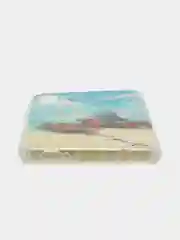 Небесно-голубой чехол силиконовый Samsung Galaxy A50 / A50s / A30s (Галакси), с рисунком