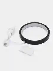 Черный ночник светодиодный LED, настольный, минималистичный