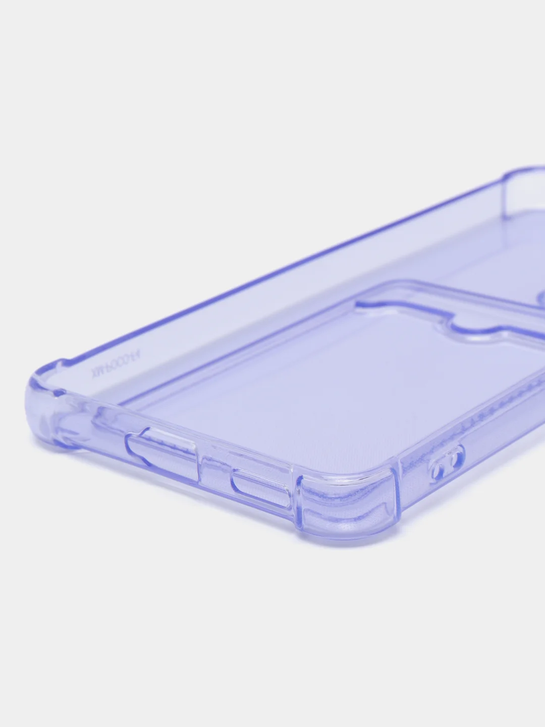 Лавандовый чехол для Xiaomi Poco F4, Сяоми Поко Ф4 прозрачный, с карманом для карты