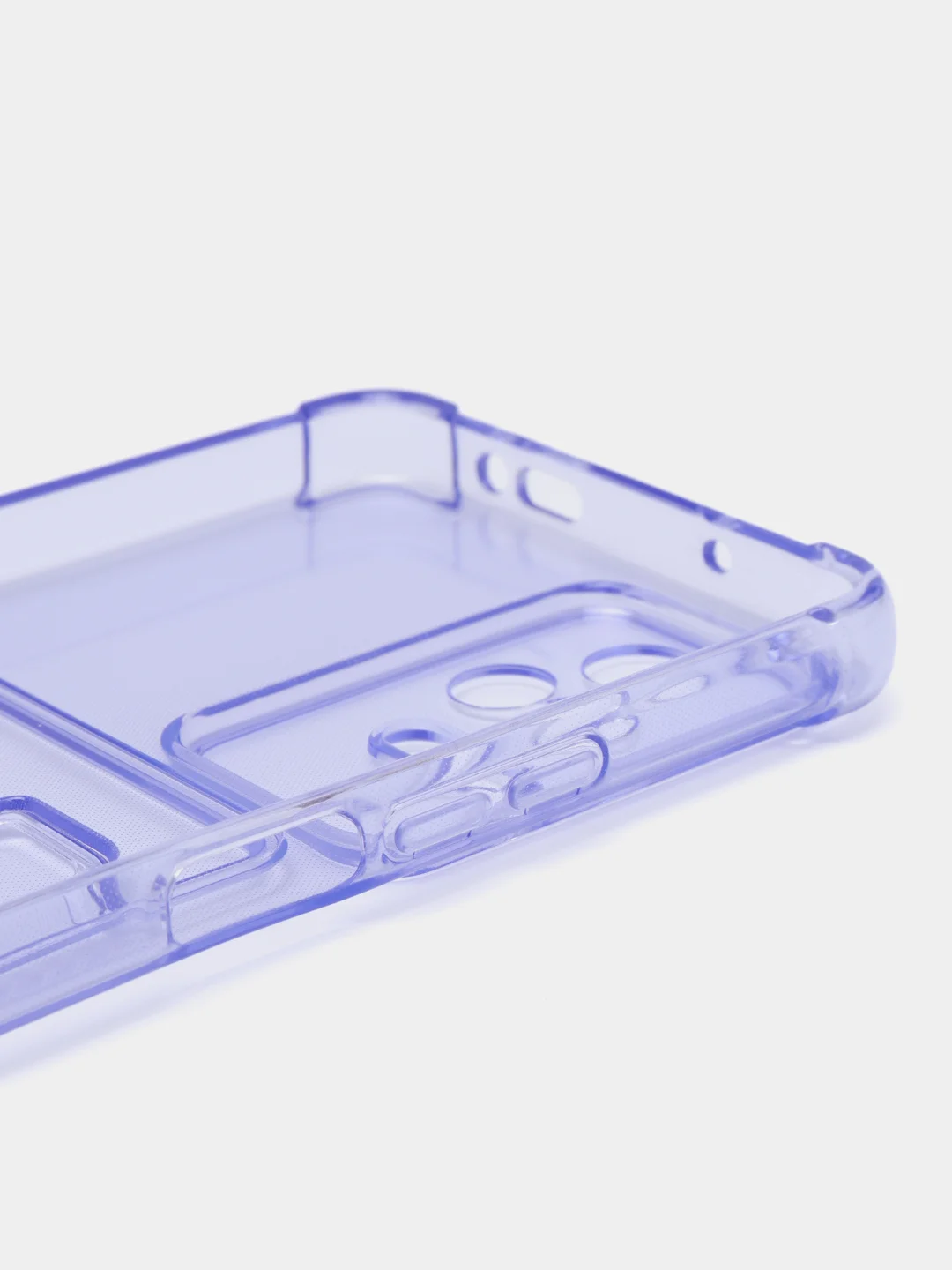 Лавандовый чехол для Xiaomi Poco F4, Сяоми Поко Ф4 прозрачный, с карманом для карты