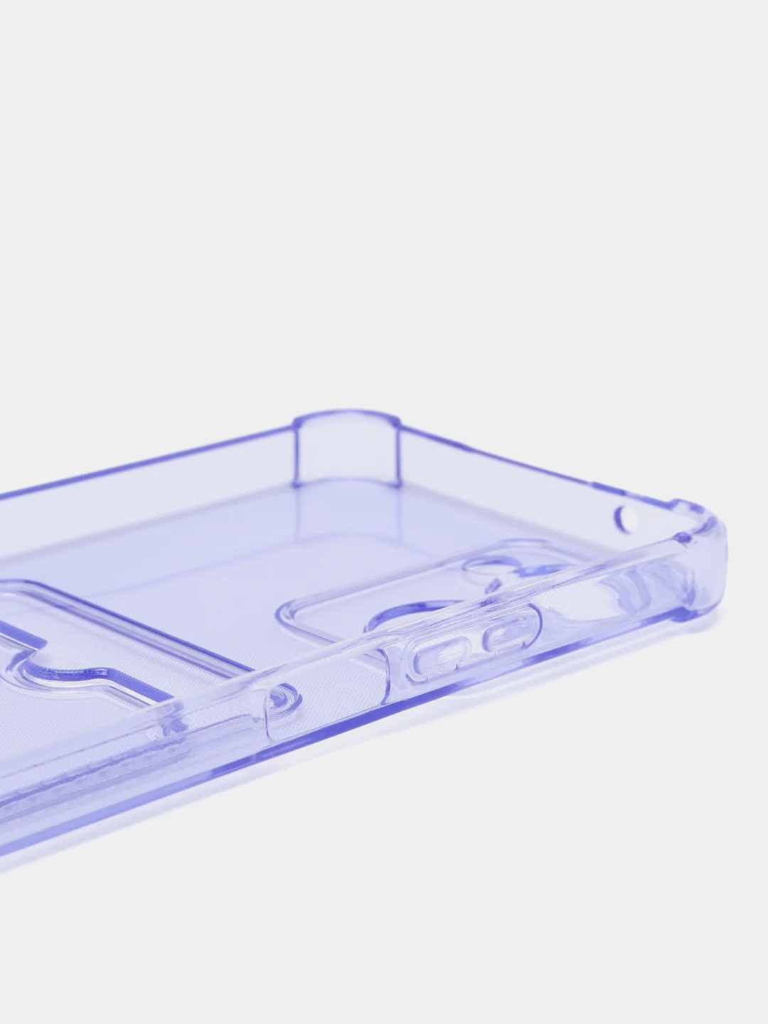 Лавандовый чехол для Realme 10 Pro / Реалми 10 Про прозрачный, с карманом для карты