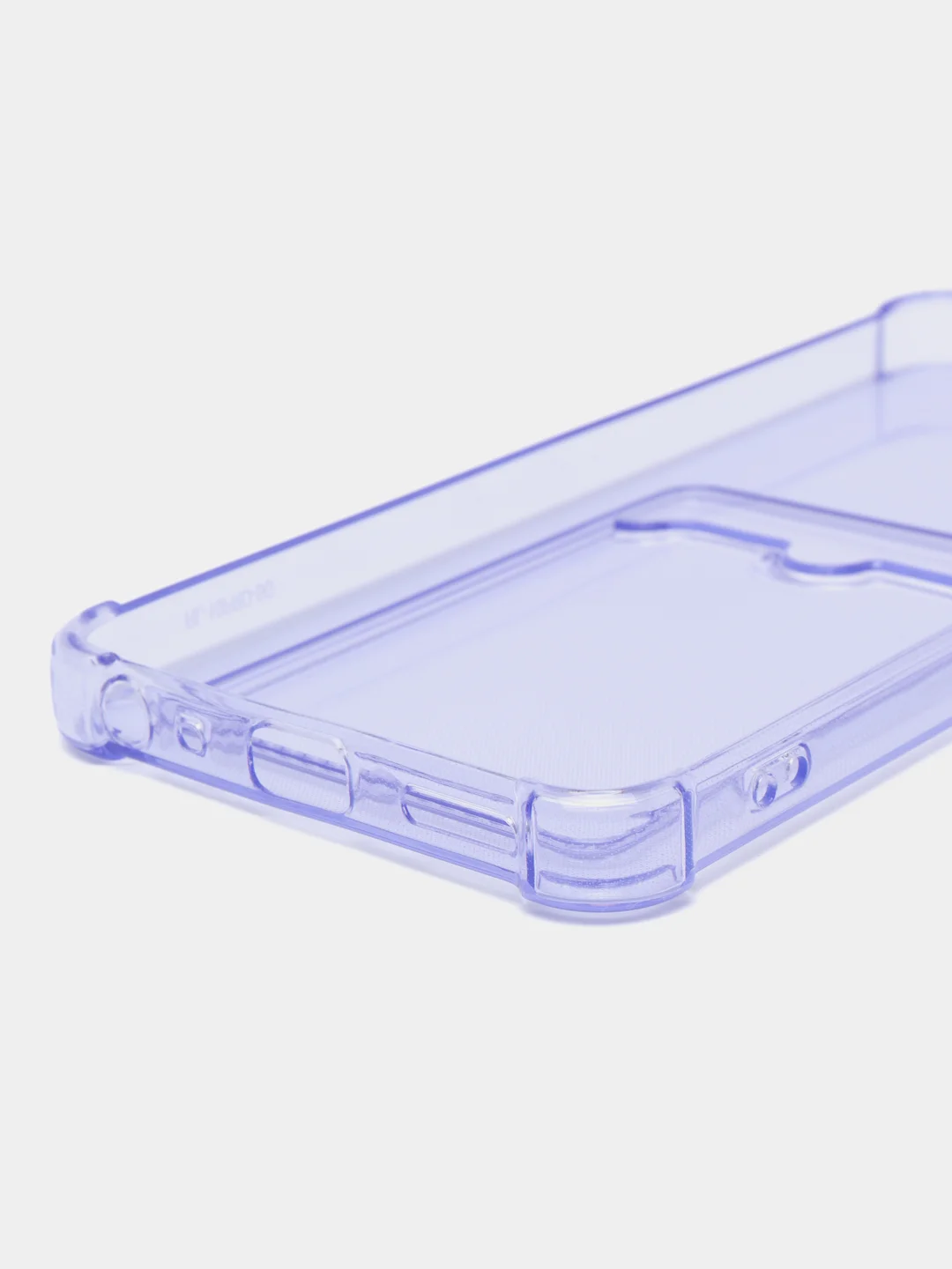 Лавандовый чехол для Realme 10 Pro / Реалми 10 Про прозрачный, с карманом для карты
